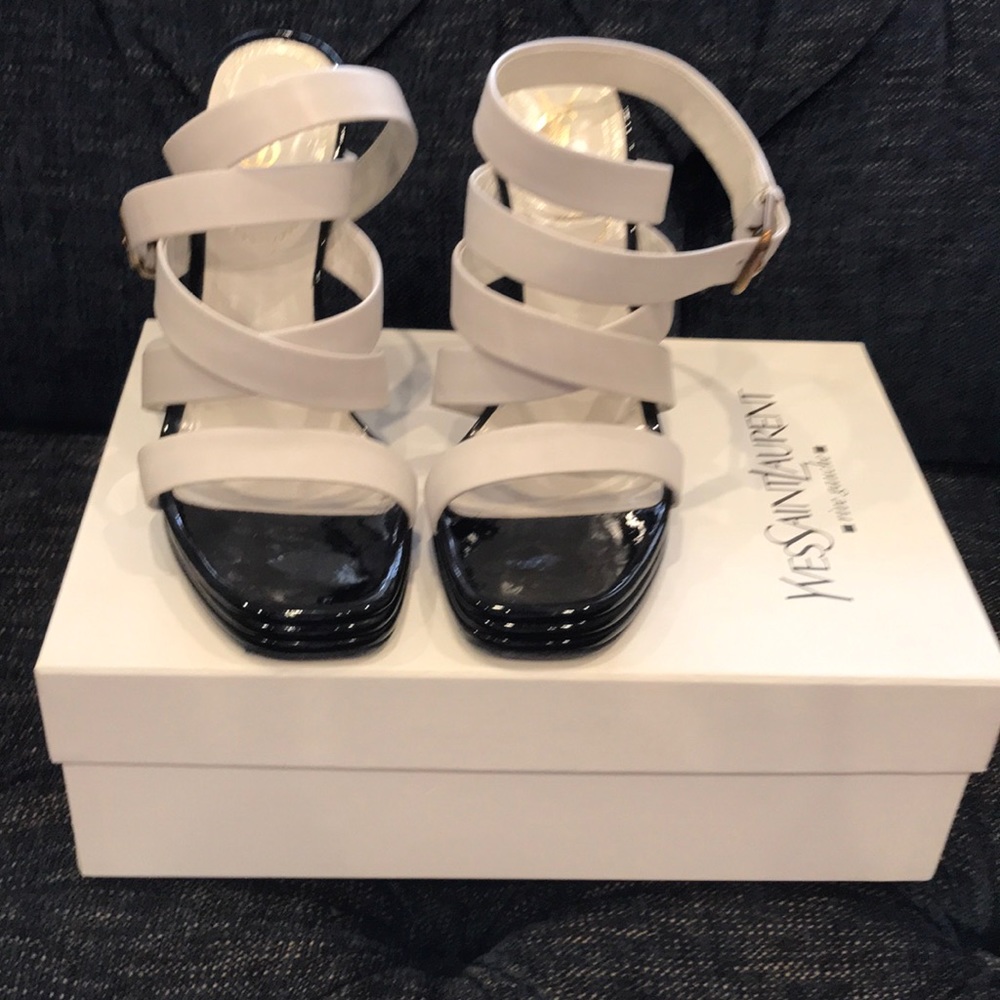 YVES SAINT LAURENT black and white.